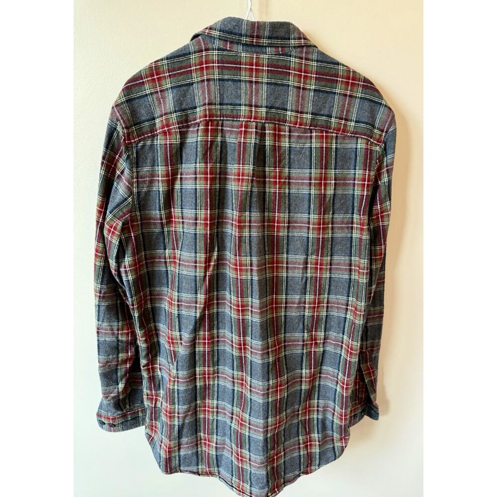 L.L. Bean Flannel Shirt Slightly Fitted Medium Tall - Picture 7 of 7